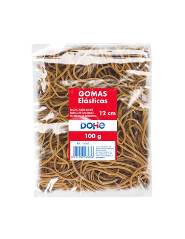 Dohe Gomas de Latex - Longueur 12cm - Gran Resistencia et Elasticidad - Sac de 100gr