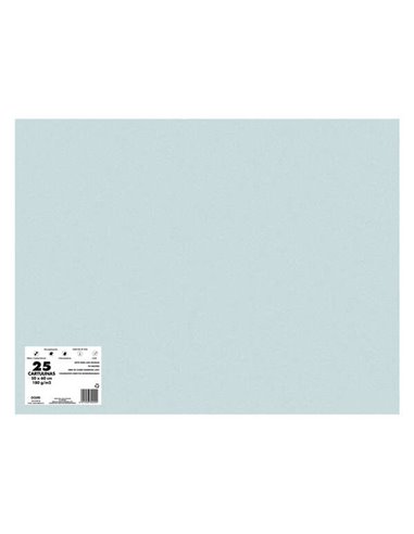 Dohe Pack de 25 Cartulinas de 180 G/M2 50x65cm - PH Neutro - Libres de Cloro Elemental - Colorantes Biodegradables - Couleur Gra