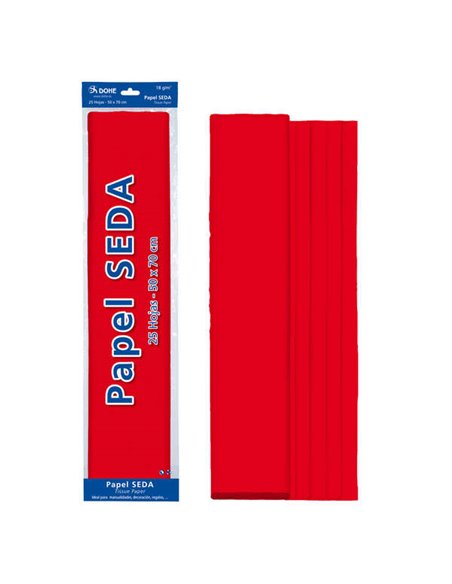 Dohe Papier Seda de 18g - 50x70cm - Idéal Pour Manualidades et Decoracion - Se Sirve en Bolsas de 25 Feuilles