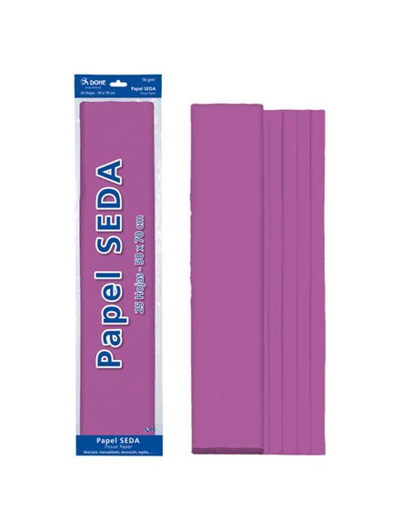Dohe Papier Seda de 18g - 50x70cm - Idéal Pour Manualidades et Decoracion - Se Sirve en Bolsas de 25 Feuilles