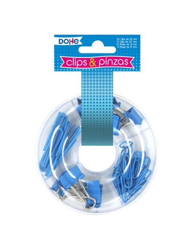 Dohe Combo de Pinzas - 10 Pinzas de 15mm et 5 Pinzas de 19mm - Variedad de Tamaños Pour Diferentes Usos