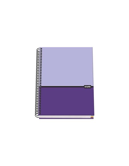 Dohe Cahier Spirale Couverture rigide A5 - 162x210mm - Cubierta Carton Forrado - Intérieur 100 Feuilles 90g Microperforadas - Cu