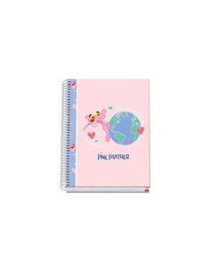 Dohe Cahier Spirale Couverture rigide A5 - 162x210mm - Cubierta Carton Forrado - Spirale Metalico Blanc - 100 Feuilles Offset 90