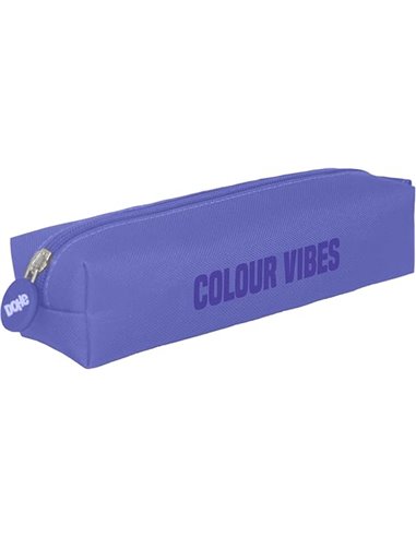 Dohe Colour Vibes Trousse Cuadrado - Fermeture zippée et Tirador de Goma - Couleur Violet