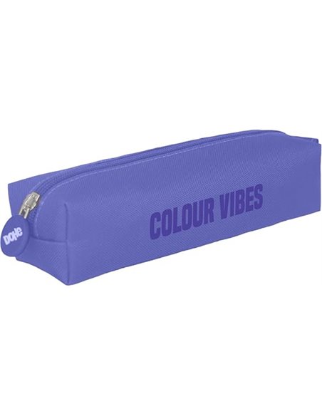 Dohe Colour Vibes Trousse Cuadrado - Fermeture zippée et Tirador de Goma - Couleur Violet