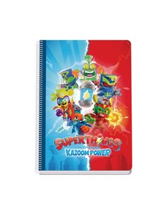 Dohe Superthings Cahier de Spirale Metalica - Format A4 - 100 Feuilles Offset de 90g - 5x5mm - Microperforadas - Banda de Couleu