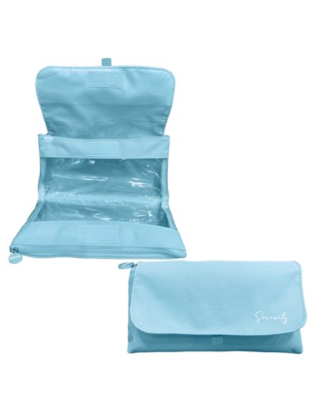 Dohe Serenity Trousse Double - Solapa Avec Poche Intérieur - Fermeture éclair - Ventanas Transparentes - Polyester - 22x11x6cm -