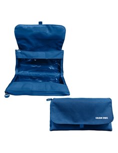 Dohe Vibes Trousse Double - Solapa Avec Poche Intérieur - Fermeture éclair - Ventanas Transparentes - Polyester - 22x11x6cm - Co