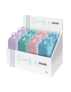 Dohe Serenity Présentoir Avec 8 Trousse - 2 Cremalleras - Tirador de Goma - Silicona de Toucher Doux - Anse Latéral - Couleurs a