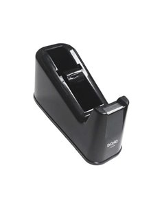 Dohe Portarrollos Pour Cintas Adhesivas de Jusqu'à 19mm et 33 metros - Cilindro Amovible et Base Antidérapant - Cuchilla Metalic
