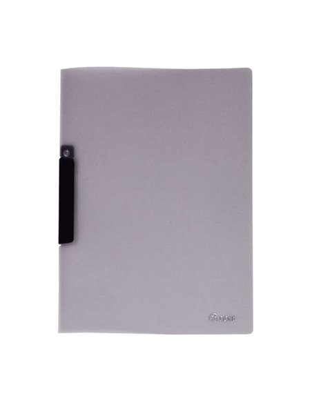 Dohe Dossier Avec Pinza Pivotante Taille A4 - Fabricado en Polipropileno Translucido de 450 Micras - Couleur Gris