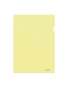 Dohe Dossier Uñero Premium Taille A4 - 210x297mm - Fabricado en Polipropileno Translucido de 180 Micras - Couleur Jaune