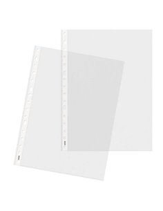 Dohe 100 Fundas Multitaladro Avec 16 Perforaciones en Polipropileno Liso Cristal - Résistant et durable