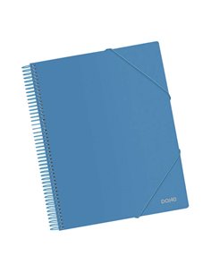 Dohe Chemise Avec 20 Fundas Taille A4 - Couvercle de Polipropileno Opaco 800 Micras - Fundas Transparentes 80 Micras - Spirale d