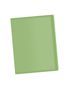 Dohe Chemise Avec 10 Fundas A4 - Couvercle Flexible de Polipropileno - Fundas Transparentes Soldadas - Couleur Vert