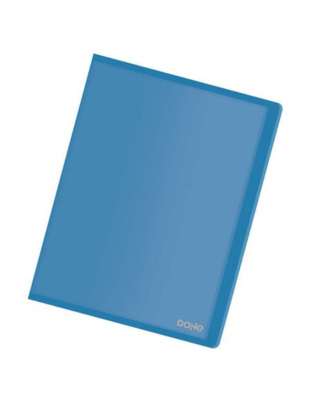 Dohe Carpetas Avec 40 Fundas en Taille A4 - Couvercle Flexible de Polipropileno Translucido - Fundas Transparentes Soldadas al L