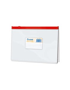 Dohe Sac Zipper Apaisada PVC Transparent 200 Micras - Taille A5 - Apertura Supérieur - Fermeture Zip Hermetico