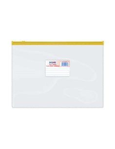 Dohe Sac Zipper Apaisada PVC Transparent 150 Micras - Taille Folio - Apertura Supérieur - Fermeture Zip Hermetico