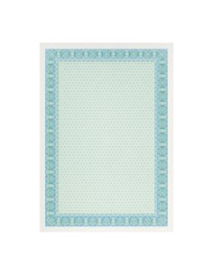 Apli Pack de 70 Feuilles de Papier Certificado - Design Helico en le Marco - 115gr - Idéal Pour Certificados et Diplomas - Compa