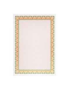 Apli Pack de 70 Feuilles de Papier Certificado - Design de Concha - 115gr - Compatible Avec Impresoras et Escritura Manual - Cou