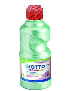 Giotto Extra Quality Pearl Tempera - 250ml - Lispa Pour le Usage - Botella Bio Pet - Couleur Vert