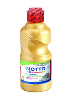 Giotto Extra Quality Metal Tempera - 250ml - Lispa Pour le Usage - Botella Bio Pet - Couleur Oro