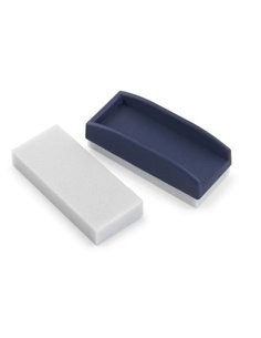 Faibo Borrador Pour Tableau de Tiza - Base de Espuma Especial - Reversible et Lavable - Avec Empuñadura de Plastico