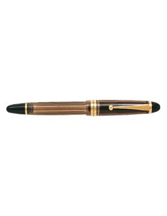 Pilot Custom 823 M Pluma Estilografica - Plumin de Oro de 14K - Corps Ambar Transparent - En Étui de Regalo Individual Avec un T