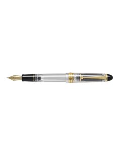 Pilot Custom 823 F Pluma Estilografica - Plumin de Oro de 14K - Corps Transparent - En Étui de Regalo Individual Avec un Tintero