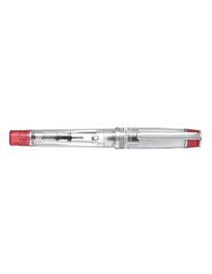 Pilot Prera Pluma Estilografica - Corps Transparent - Comprend Convertidor et Cartucho de Encre - Couleur Rouge