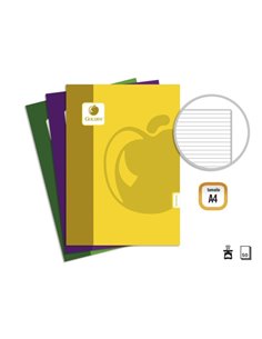 Golden Basic Pack de 10 Libretas Grapadas A4 50 Feuilles 60grs Pautada - Couleurs assorties