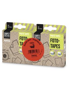 Hama Pack de 1000 Adhesivos de Double face - Idéal Pour Fotos - 12x13mm - Multicolor