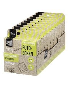Hama Pack de 500 Esquinas Adhesivas Pour Foto - Borde 10mm - Polipropileno - Couleur Transparent
