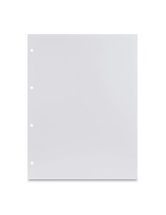 Hama Pack de 25 Cartulinas Pour Fotos - Perforado - 233x310mm - Couleur Blanc