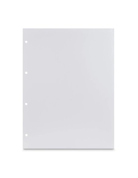 Hama Pack de 25 Cartulinas Pour Fotos - Perforado - 233x310mm - Couleur Blanc