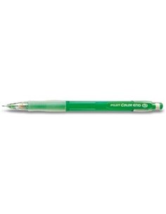 Pilot Couleur Eno H-197 Portaminas 0.7mm - Grip de Goma - Goma de Borrar - Mina de Couleur Vert