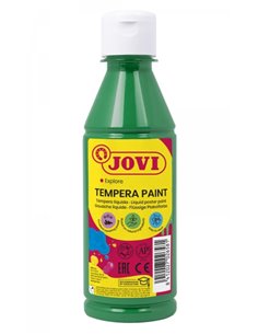 Jovi Tempera Paint Tempera Liquida 250ml - Base Eau - Lista Pour Usar - Alto Poder Cubriente - Séchage rapide - Excelente Fluide