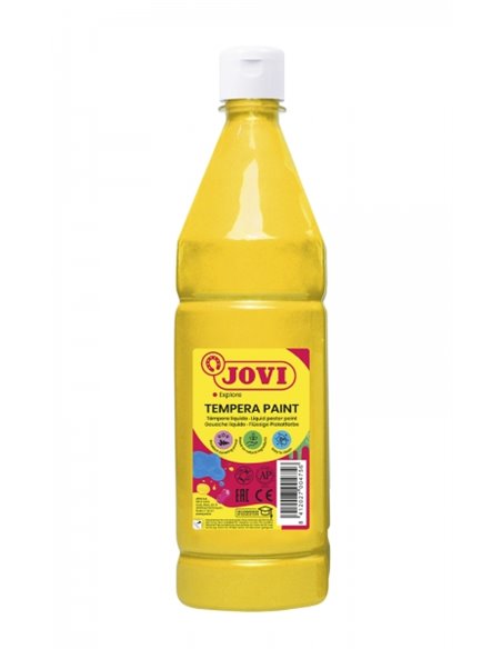 Jovi Tempera Paint Tempera Liquida 1000ml - Base Eau - Lista Pour Usar - Alto Poder Cubriente - Séchage rapide - Excelente Rendi
