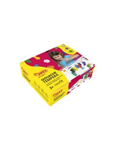 Jovi Gouache Tempera Étui de 12 Botes 15ml - Mezclables - Pour Papier, Cartulina, Bois, Tela, Pasta de Modelar et Fango - Compre