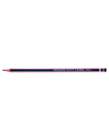 Lyra Graduate Crayon de Grafito - Hexagonal - Graduacion 5B - Couleur Gris Foncé