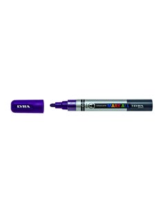 Lyra Mark All Feutre Permanent - Multisuperficie - Pointe Ronde - 2mm - Couleur Violet