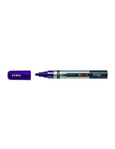 Lyra Mark All Feutre Permanent - Multisuperficie - Pointe Ronde - 2mm - Couleur Violet