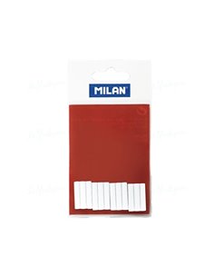 Milan Pack de 12 Gomas de Recambio Flexibles Pour Borrador Electrico - Couleur Blanc