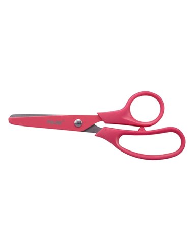 Milan Basic Colours Ciseaux de 13.4cm - Mango Ergonomique - Pointe Redondeada - Feuille de Acier Inoxydable - Couleur Rose