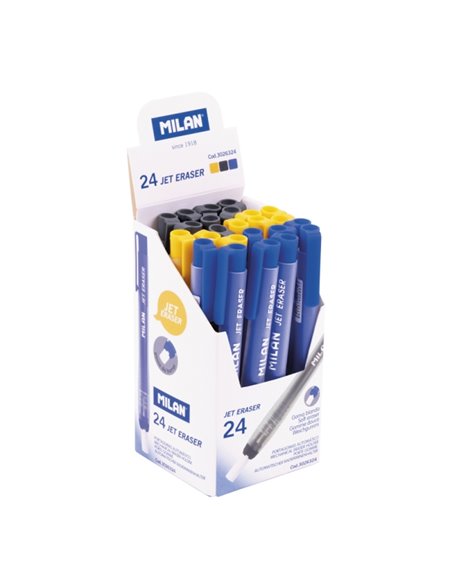 Milan Jet Eraser Présentoir Avec 24 Portagomas Automaticos - Redondo - Couleurs assorties