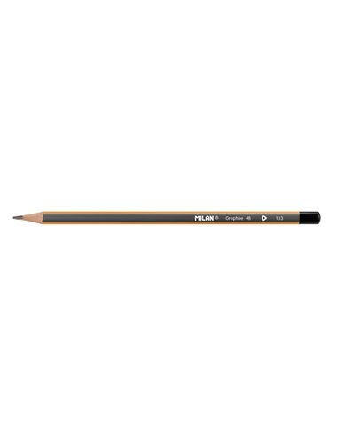 Milan Lapices de Grafito 4B - Triangular - Couleur Orange