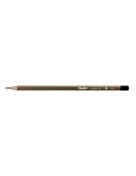 Milan Lapices de Grafito 4B - Triangular - Couleur Orange