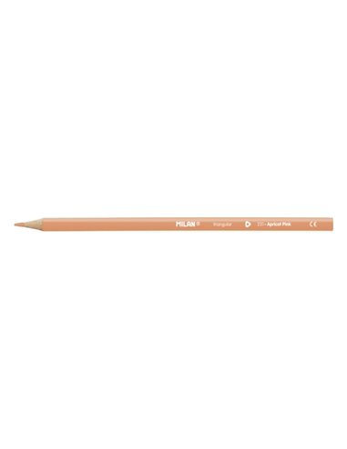 Milan Unicolor Lapices de Couleur Rose Palido - Triangular - Couleur Rose Palido