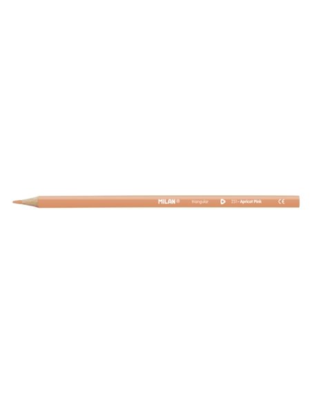 Milan Unicolor Lapices de Couleur Rose Palido - Triangular - Couleur Rose Palido