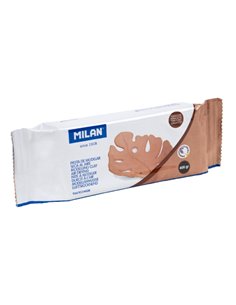 Milan Pasta Pour Modelar - Seca al Aire - 400g - Facile de Moldear - Couleur Terracota